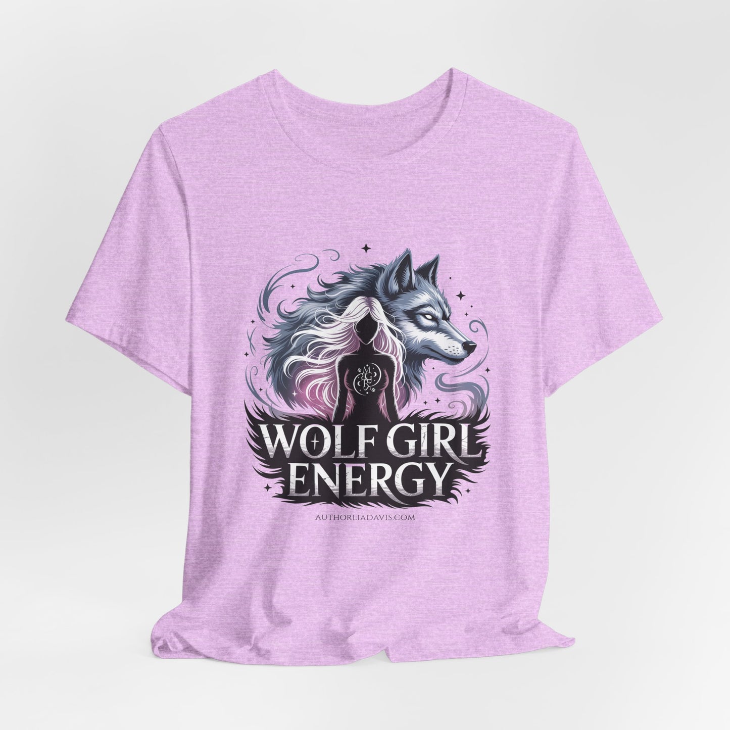 Wolf Girl Energy Tee — Feminine Wolf Graphic T-Shirt