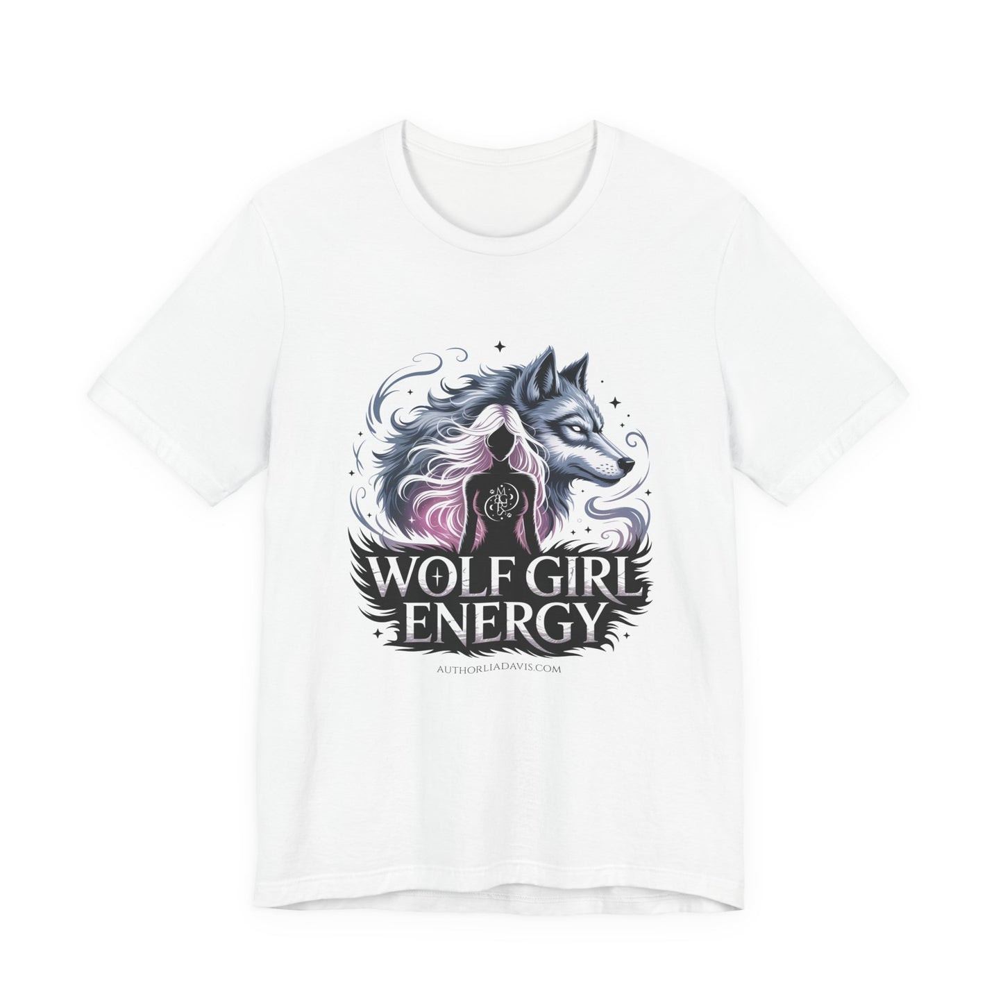 Wolf Girl Energy Tee — Feminine Wolf Graphic T-Shirt