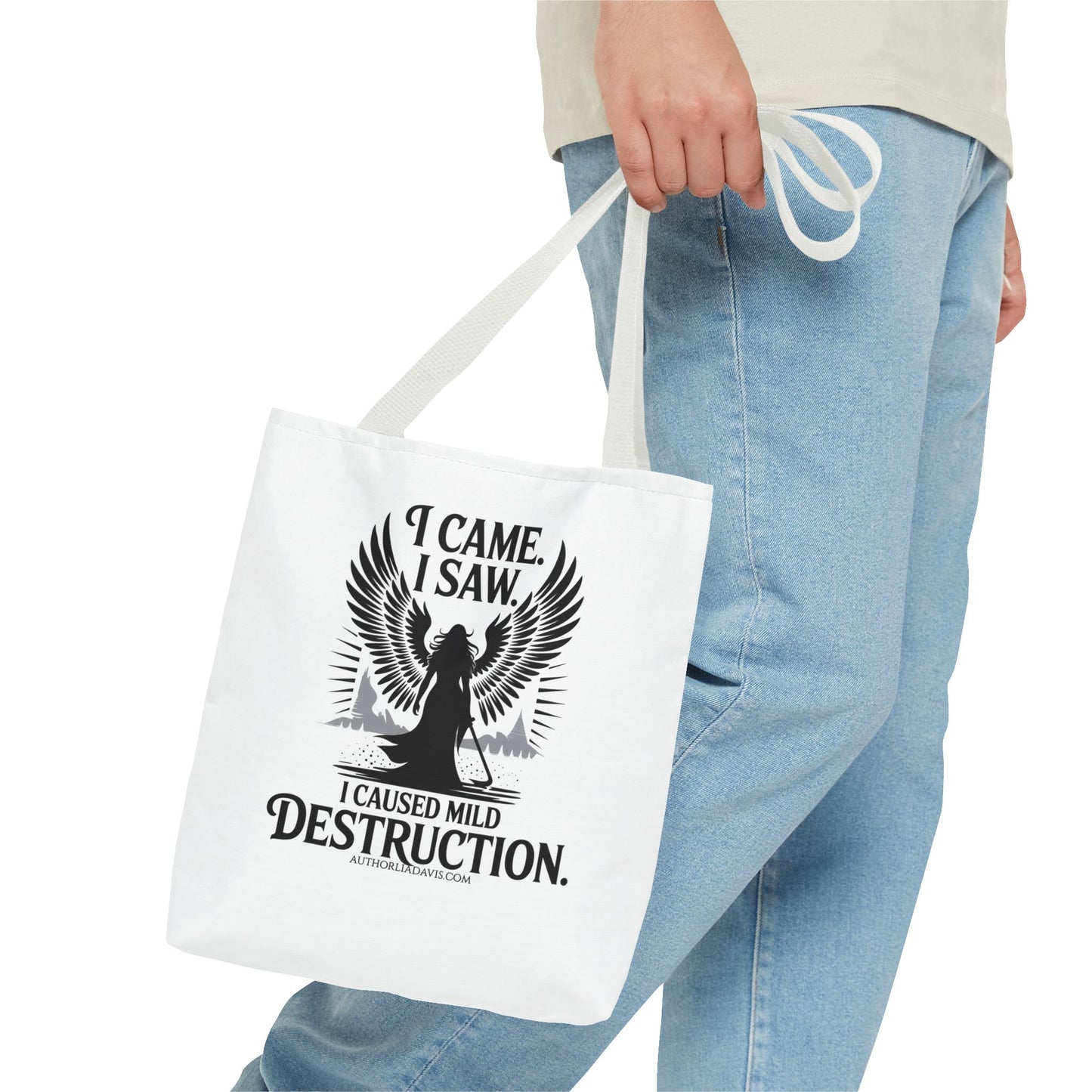 "I came. I saw. I caused mild destruction" Tote Bag