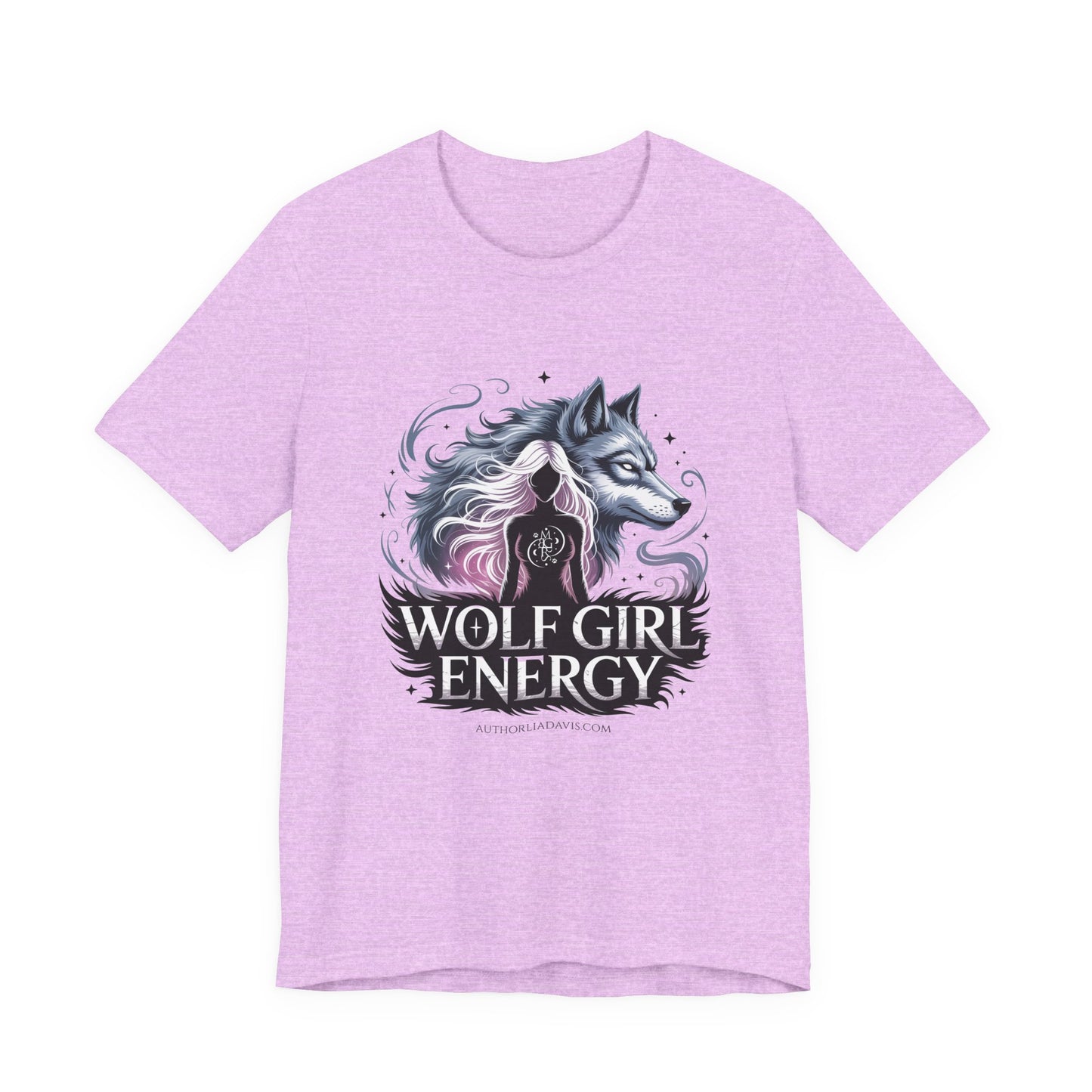 Wolf Girl Energy Tee — Feminine Wolf Graphic T-Shirt