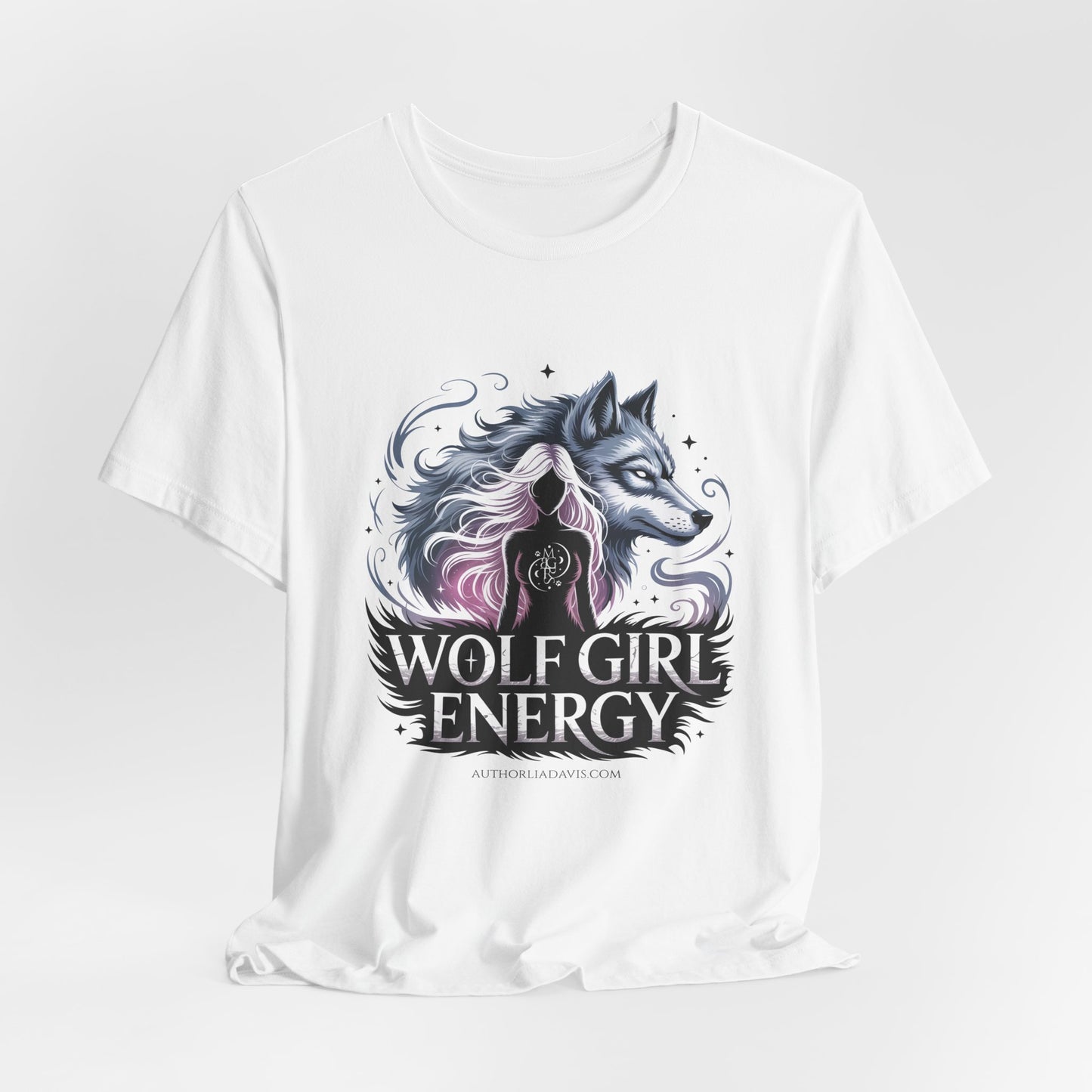 Wolf Girl Energy Tee — Feminine Wolf Graphic T-Shirt