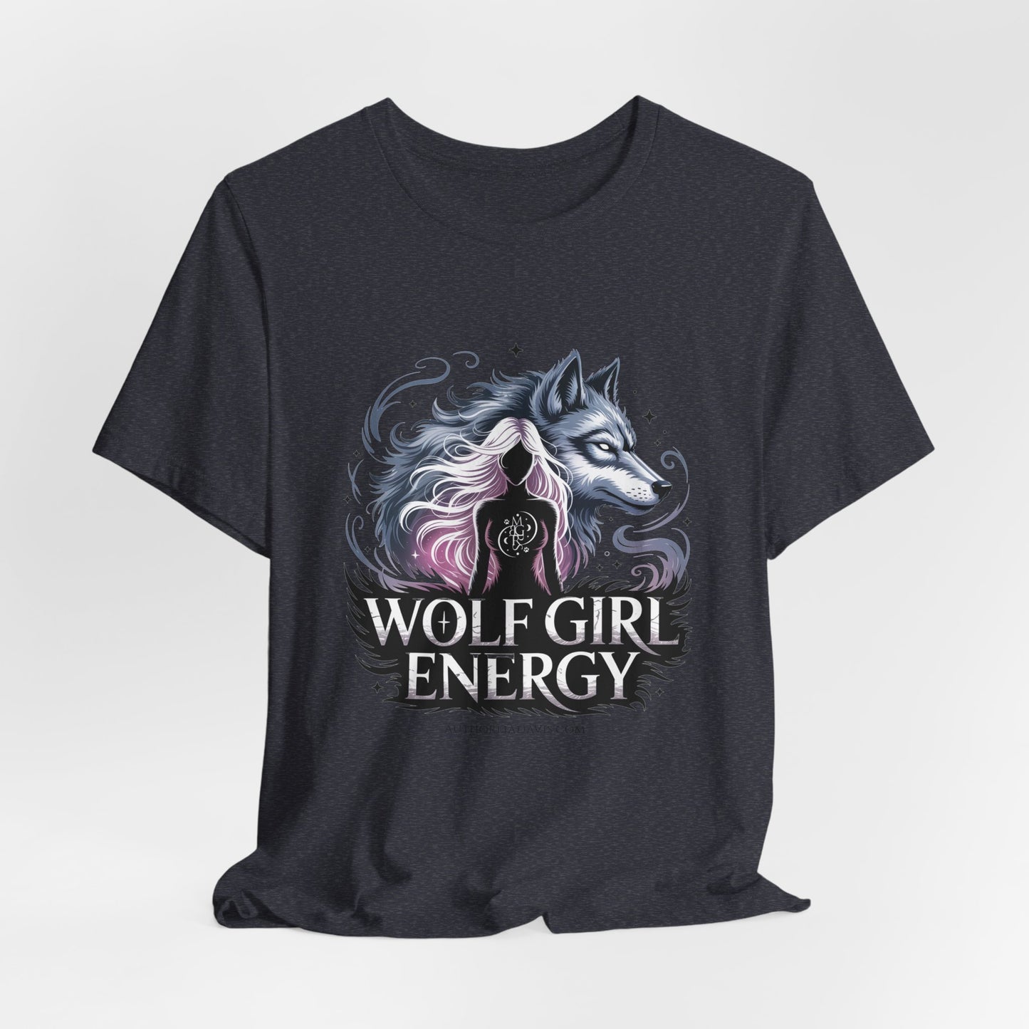 Wolf Girl Energy Tee — Feminine Wolf Graphic T-Shirt