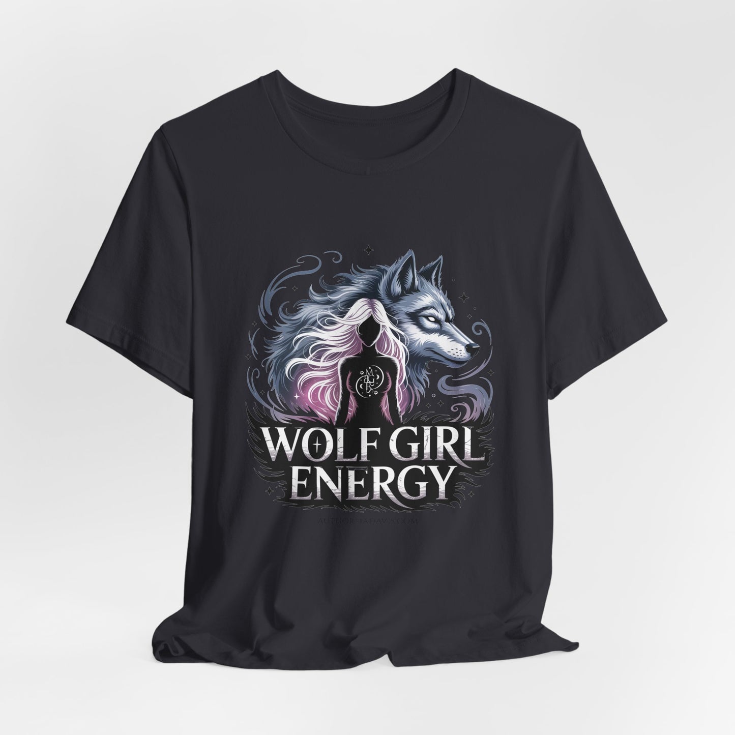 Wolf Girl Energy Tee — Feminine Wolf Graphic T-Shirt