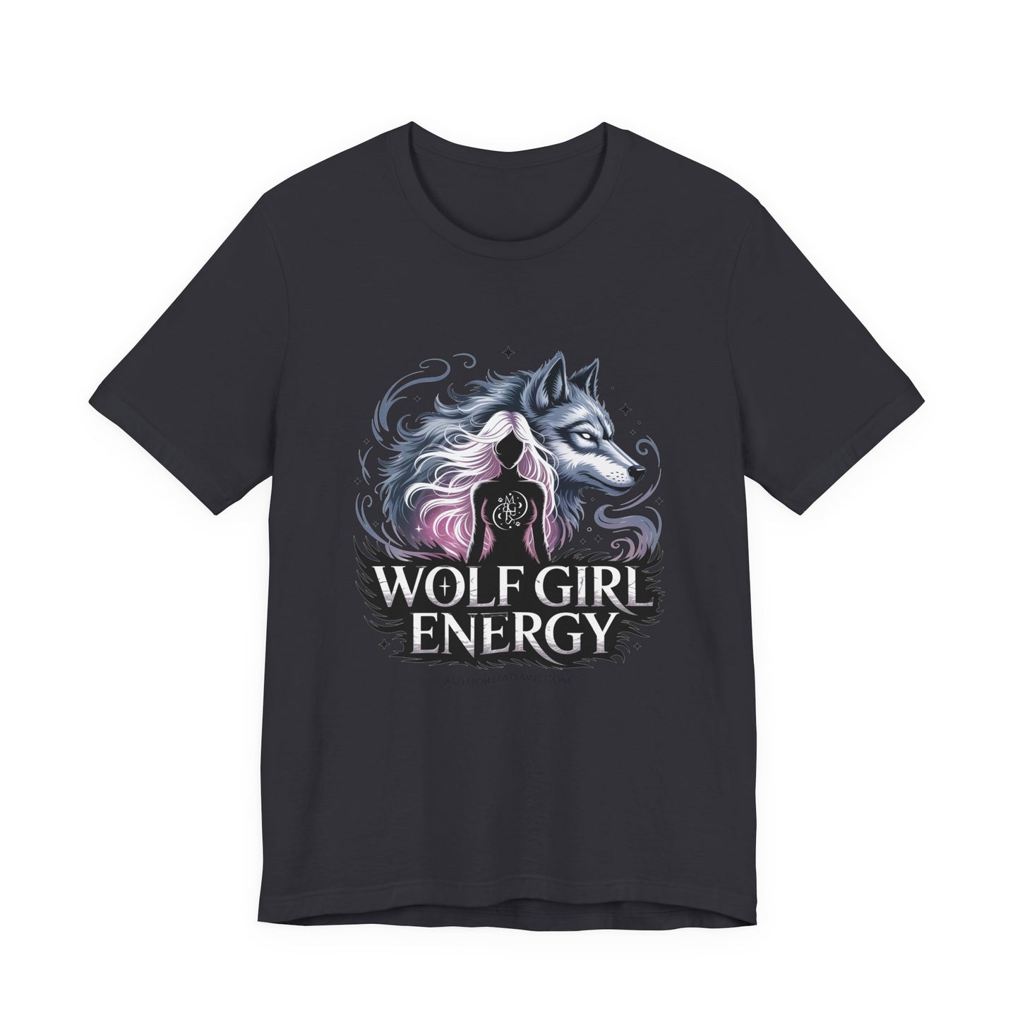 Wolf Girl Energy Tee — Feminine Wolf Graphic T-Shirt