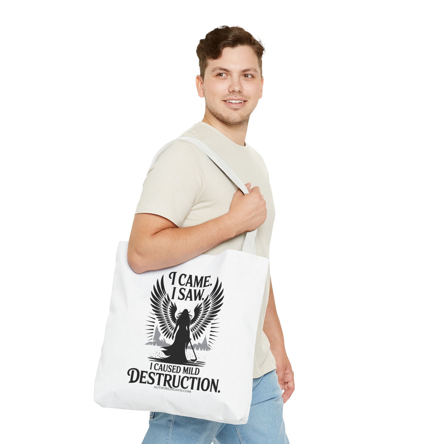 "I came. I saw. I caused mild destruction" Tote Bag