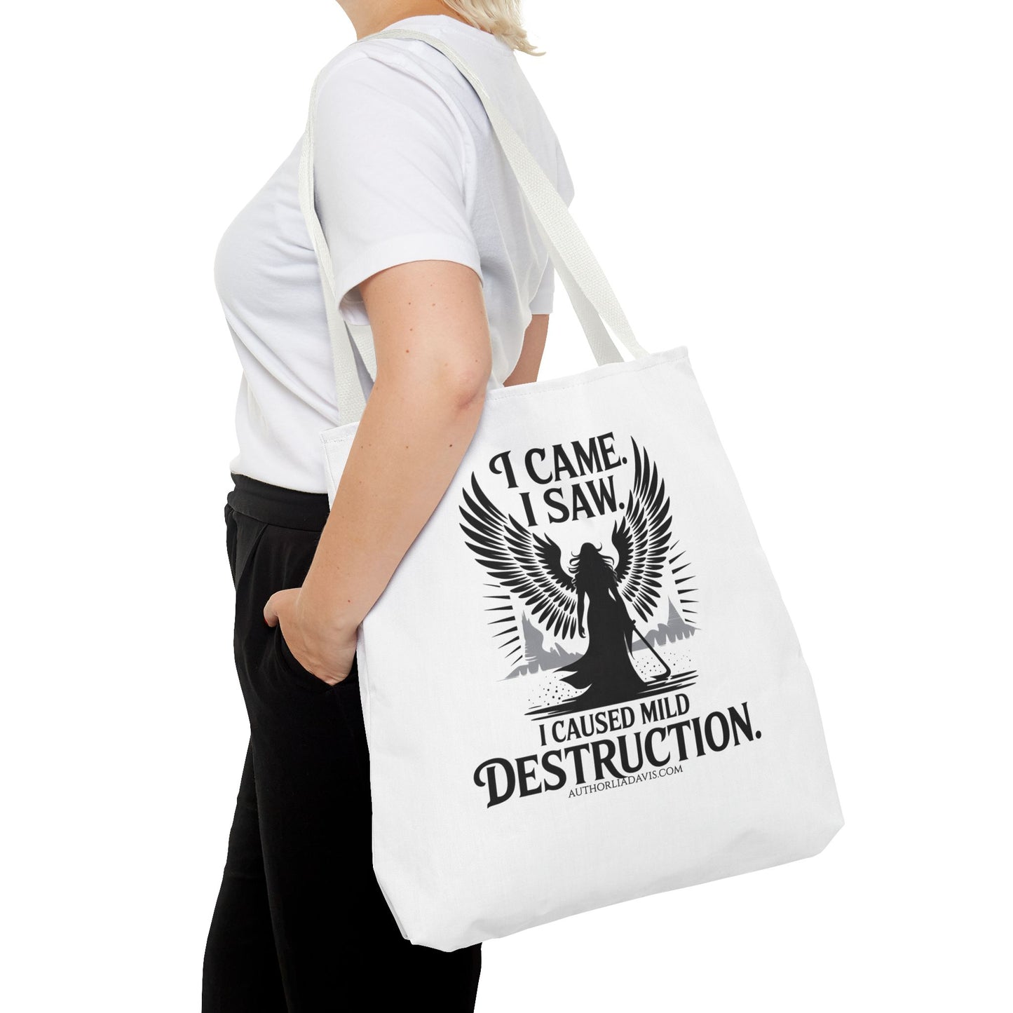 "I came. I saw. I caused mild destruction" Tote Bag
