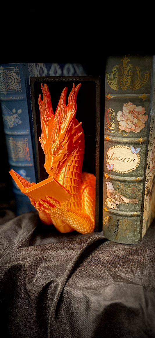 3D Printed Book Nook: Dragon Reading