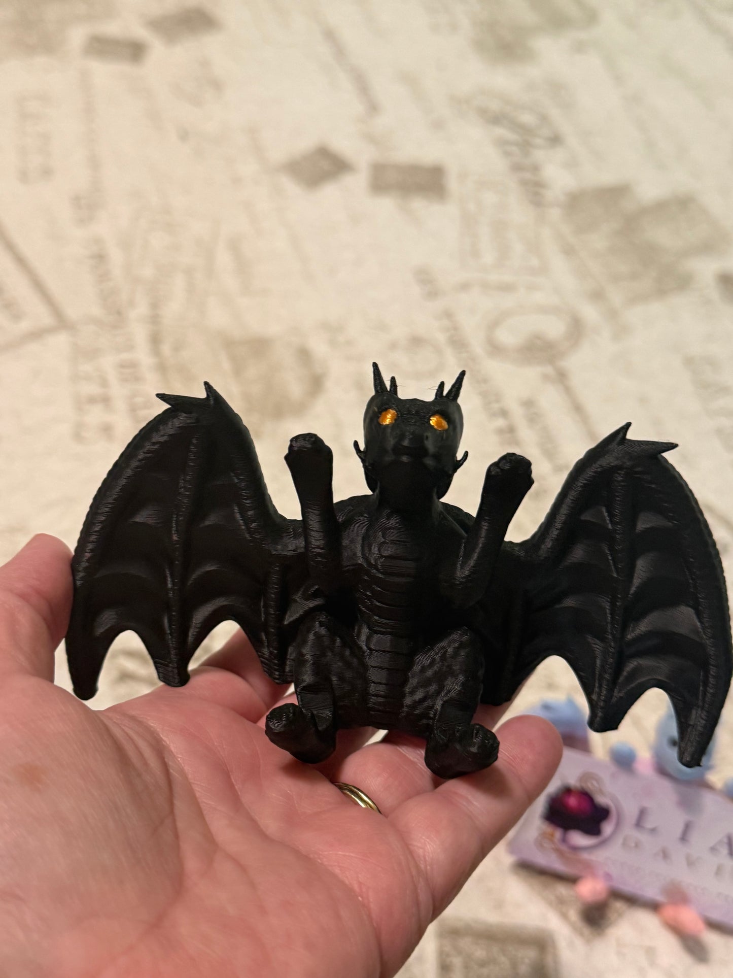 3D Printed Dragon Business Card Holder Stand